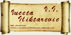 Vuceta Iliktarević vizit kartica